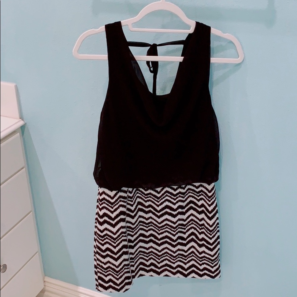 Black and White Party Dress